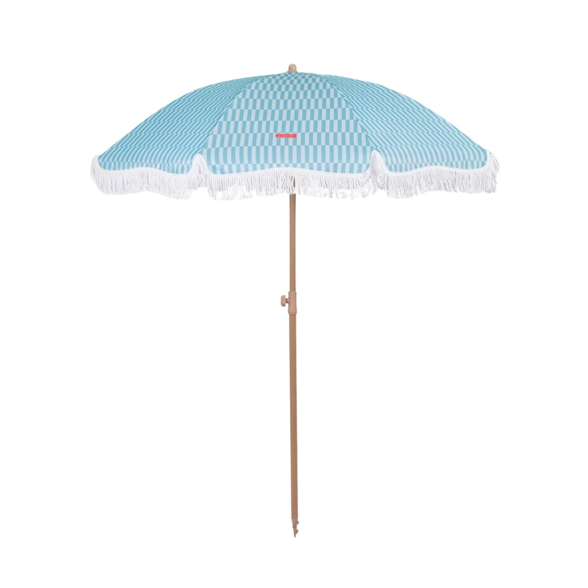 Flamingueo Caramel Plaj ve Bahçe Şemsiyesi Mavi