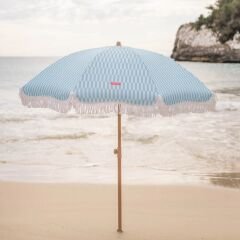 Flamingueo Caramel Plaj ve Bahçe Şemsiyesi Mavi