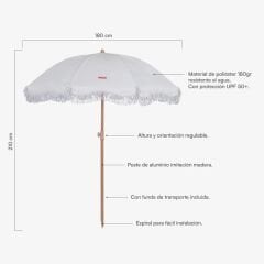 Flamingueo Marion Plaj ve Bahçe Şemsiyesi Bej