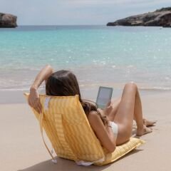 Flamingueo Blake Katlanır 6 Pozisyonlu Plaj Koltuğu Sarı