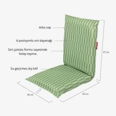 Flamingueo Blake Katlanır 6 Pozisyonlu Plaj Koltuğu Yeşil