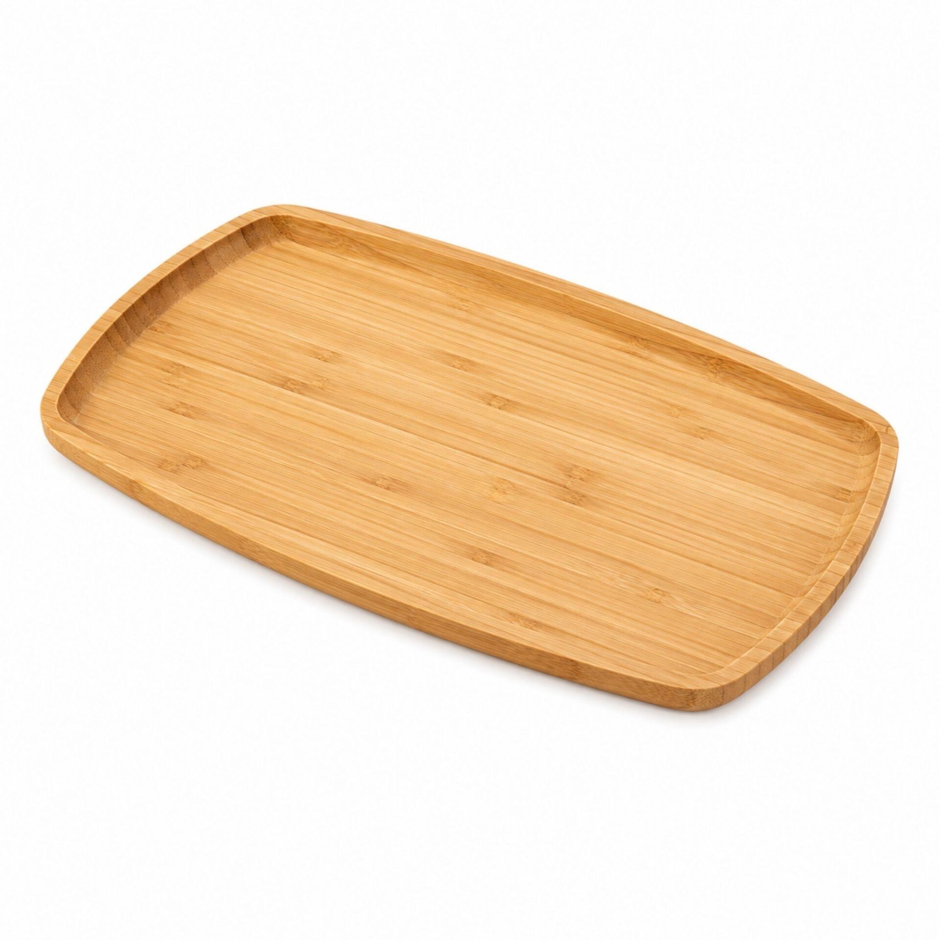 Balsa 36cm x 22cm Bambu Kayık Sunumluk