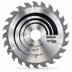 Bosch Optiline Daire Testere Bıçağı 190x30 mm 24 Diş