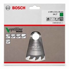 Bosch Optiline Daire Testere Bıçağı 190x30 mm 24 Diş