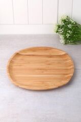 Balsa Yuvarlak Bambu Sunum – 25x25 cm