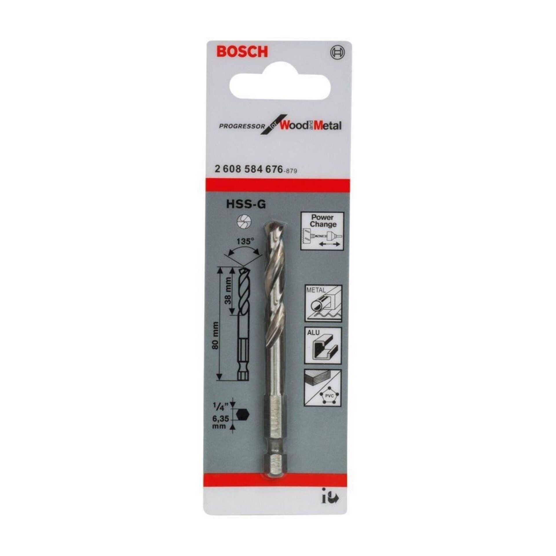 Bosch Power Change Plus HSS-G Merkezleme Ucu
