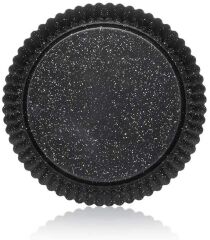 7662 Mat Siyah Tart Kalıbı 26 Cm