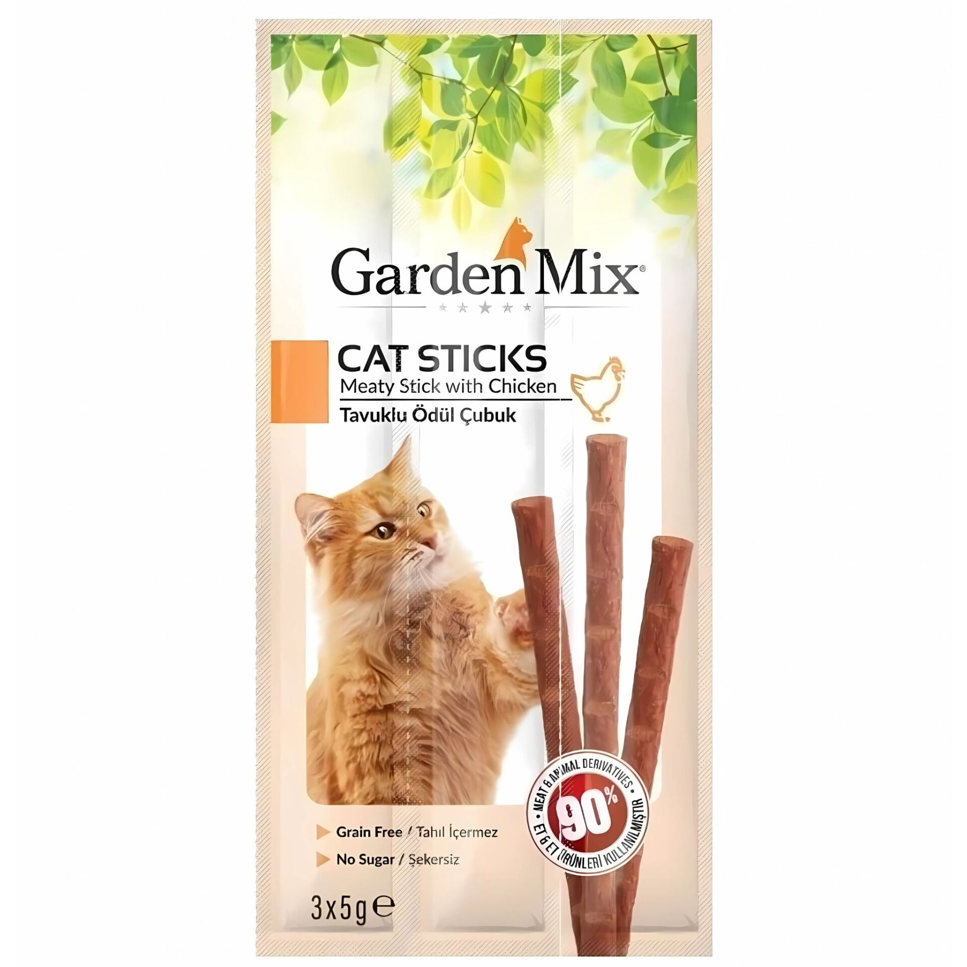 Gardenmix Tavuklu Kedi Stick Ödül 3x5gr