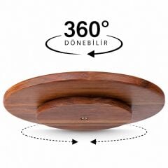 Balsa 32 cm Dönerli Akasya Sunum Tepsisi