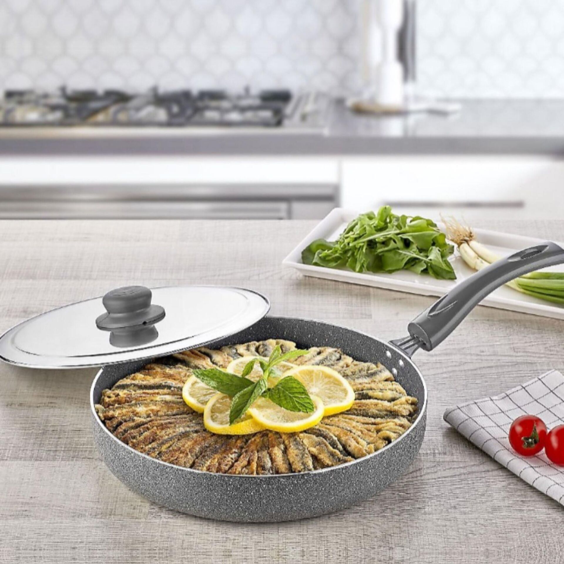 Polo Chef Cupra Granit Balık Tavası 34 cm
