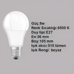 YCL 9w Led Ampul Beyaz