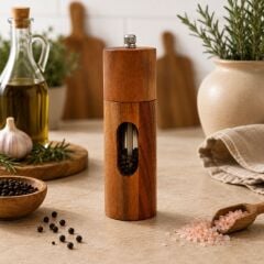 Balsa Bambu Tuz - Karabiber Öğütücü