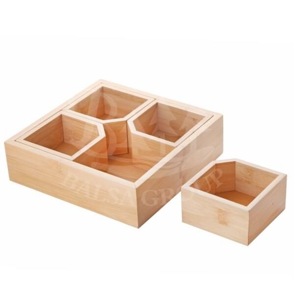Balsa BLS BMB72 Bambu Sunumluk 22×22×6,5 cm