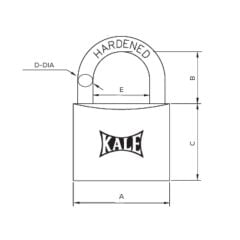 Kale 30 mm Sarı Asma Kilit