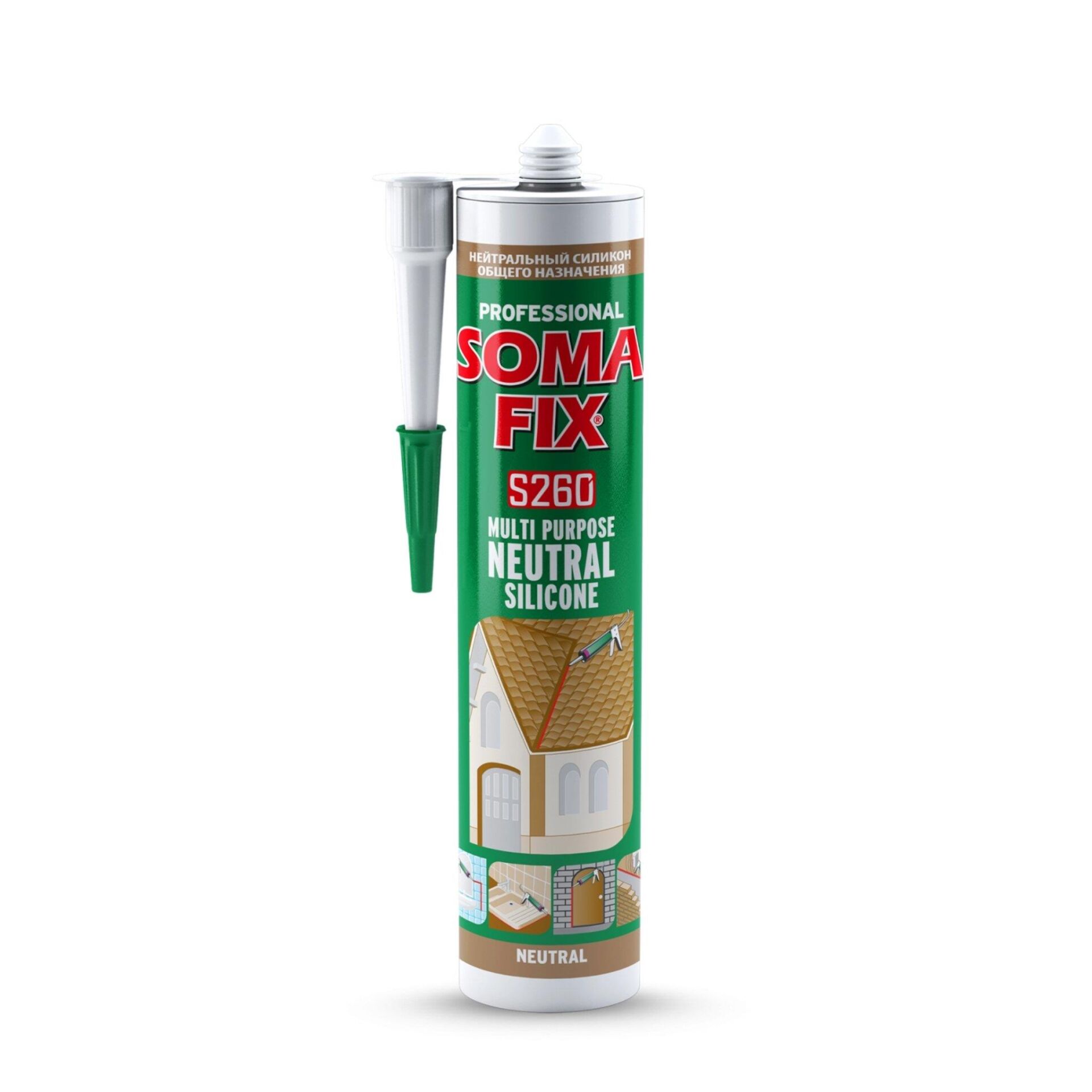 Somafix Nötr Silikonu Beyaz 280 ml
