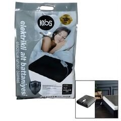 Kios Elektrikli Alt Battaniyesi Çift Kişilik (120x150cm) | Elektrikli Yatak Isıtıcı