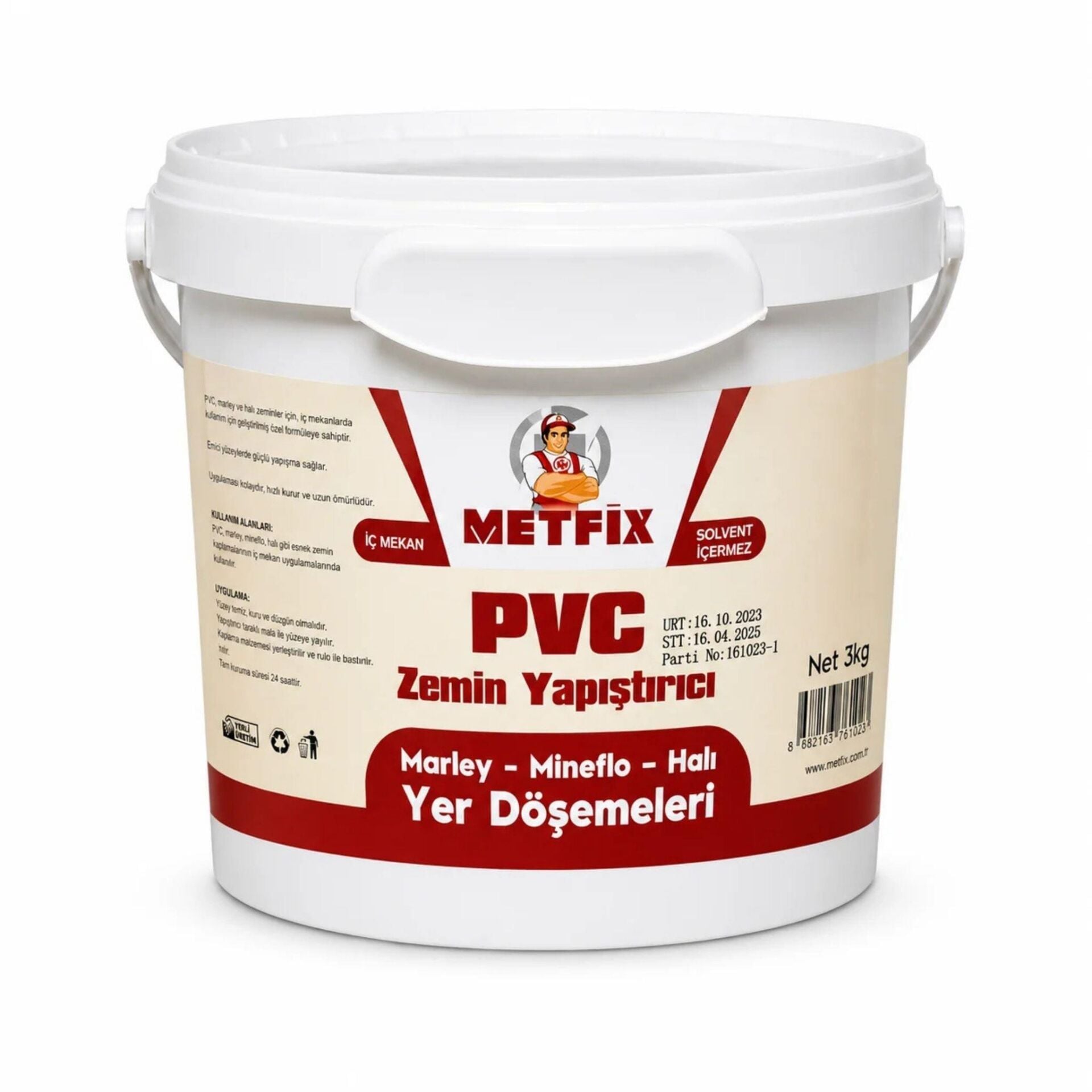 Metfix PVC ve Marley Zemin Yapıştırıcı 3 Kg