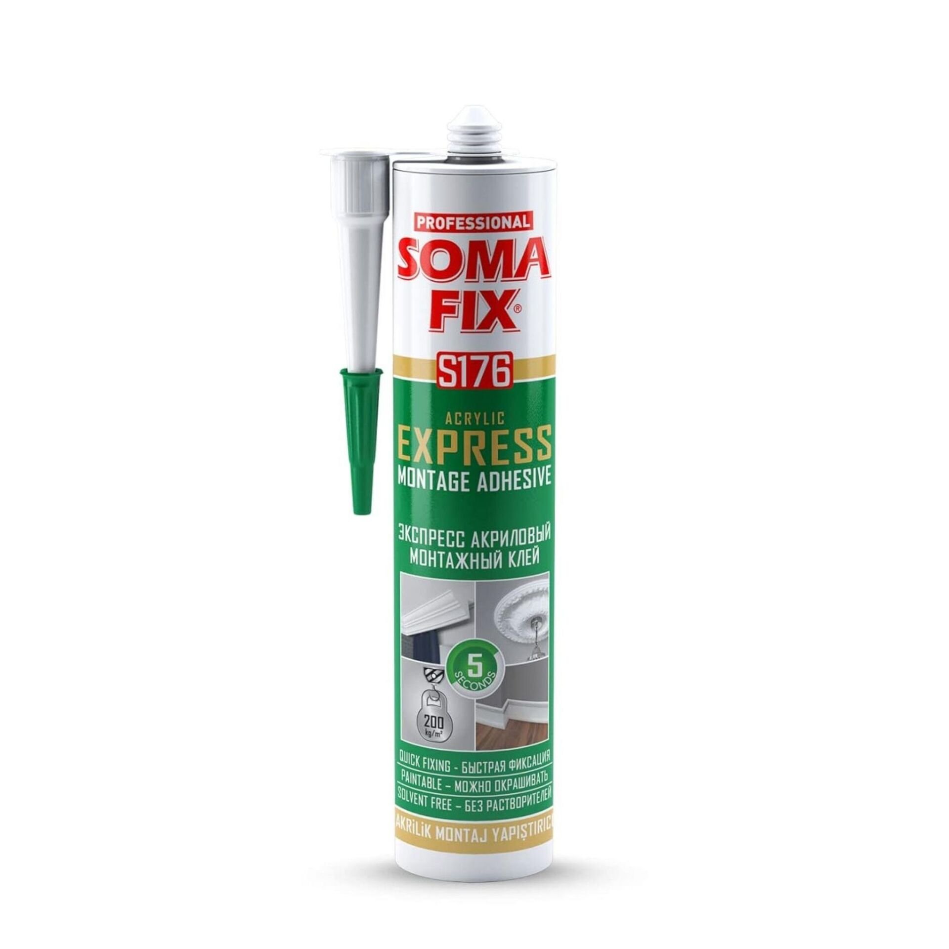 SOMAFIX Akrilik Ekspres Montaj Yapıştırıcısı 310 ML