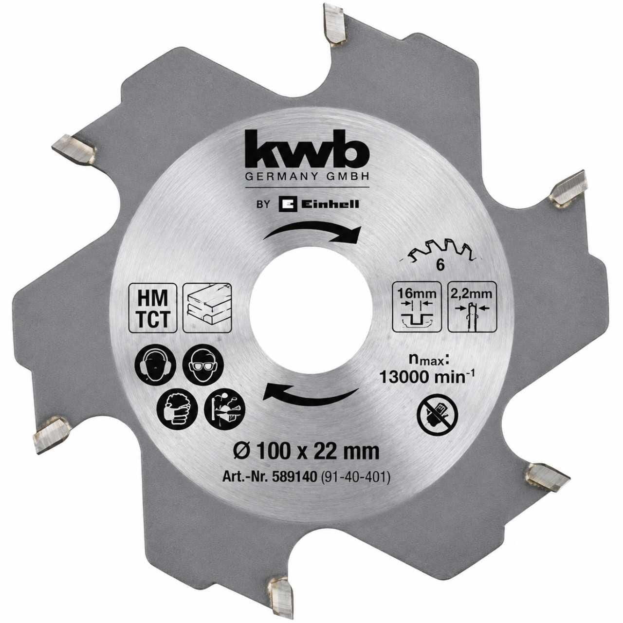 KWB Freze Bıçağı 100 x 22 x 4,0 mm - 49758941