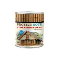 Ünlü Protect Aqua Su Bazlı Dış Cephe Vernik Kestane 1 Lt