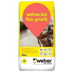 Weber Kol Flex Granit Gri 25kg(Yüksek Performanslı Yapıştırıcı)