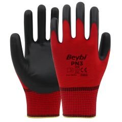 Beybi Işçi Eldiveni Nitril Pn-3 Inşaat Eldiveni