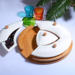 Bambu Porselen Yuvarlak 4'lü Kahvaltılık