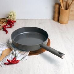 Belariva Gri Silikon Saplı Tava