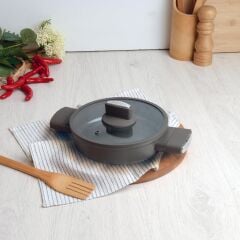 Belariva Gri Silikon Saplı Sahan Tava