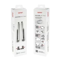 Samet Smart Slide Frenli Tam Açılım Mandallı Çekmece Rayı