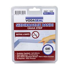 Vodaseal Küvet Kenar Sızdırmazlık Bandı Gri 38mm