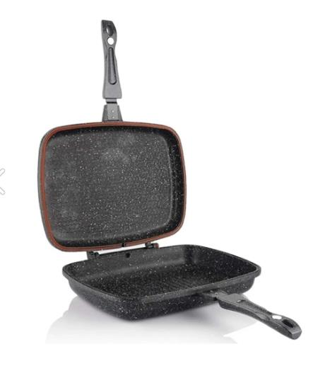 Lavonni Prm-026 36 cm Mıknatıslı Çift Taraflı Döküm Balık Tavası