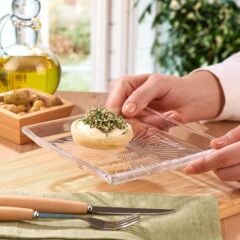 Paşabahçe Madlen Kare Tatlı Tabağı 2'li Set