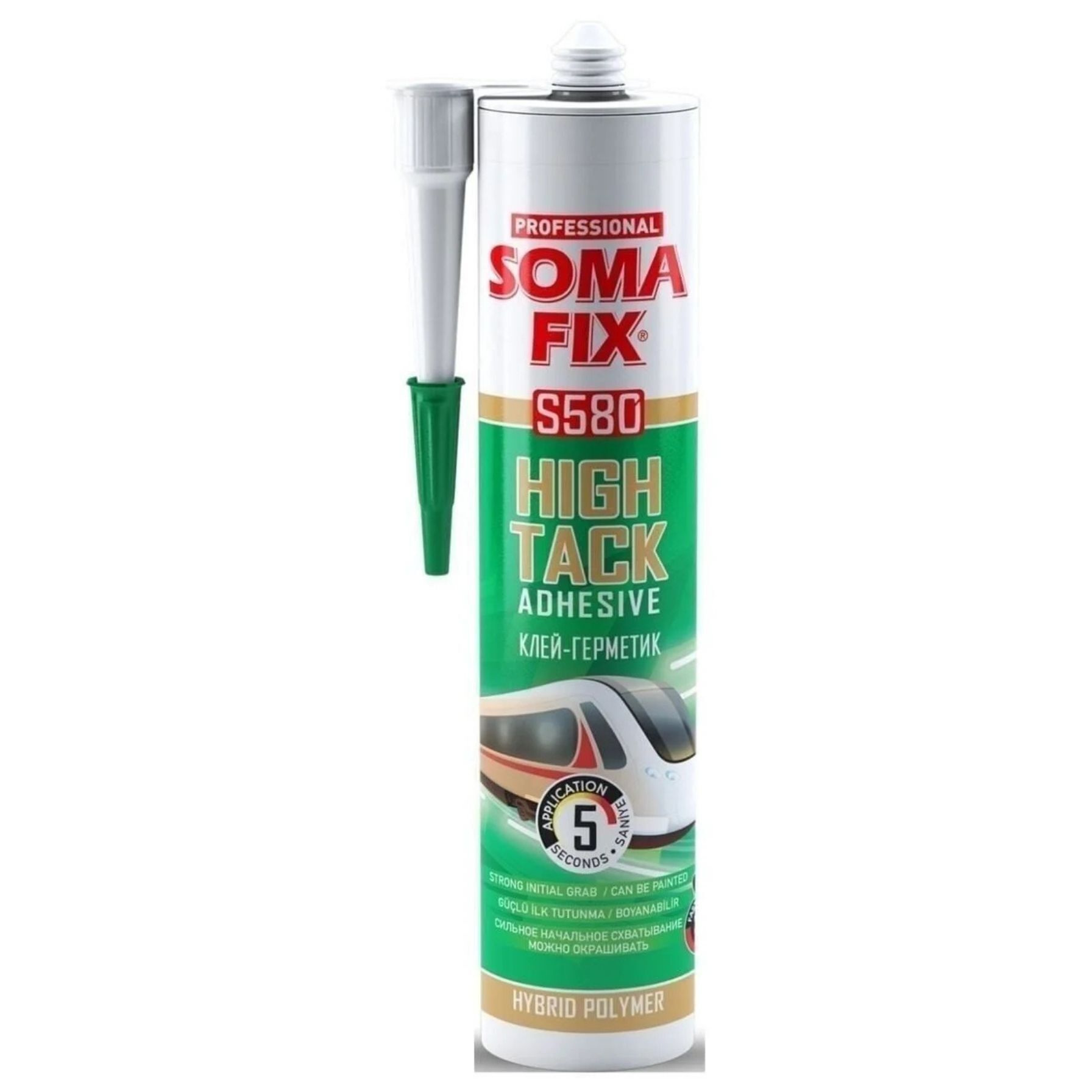 Somafix S580 Hightack Hibrit Yapıştırıcı-korniş-çıta-ayna-metal Yapıştırıcı-çok Kuvvetli-pratik Ürün Beyaz