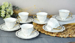 Paçi Valeria Porselen 6 lı Kahve Fincanı