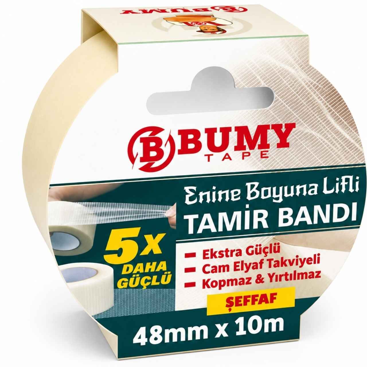 Metfix Bumy Duct Tape Tamir Bandı Şeffaf