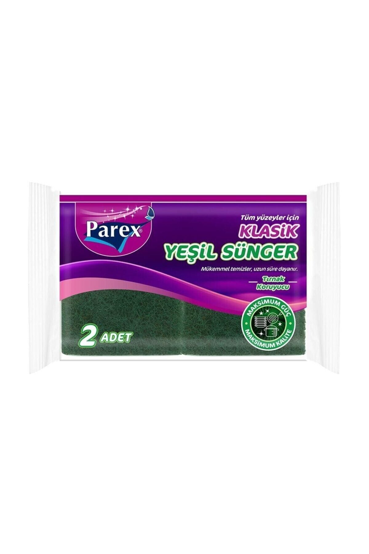 Parex Klasik Yeşil Sünger Oluklu 2'li
