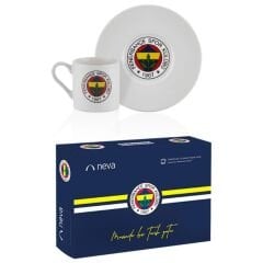 Neva N3418 Fenerbahçe Klasik Logo 2’li Kahve Fincan Takımı