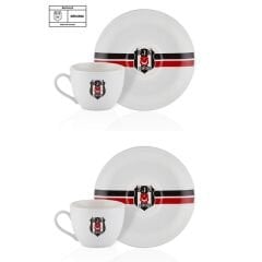 Neva Beşiktaş Çizgili 2’li Çay Fincan Takımı