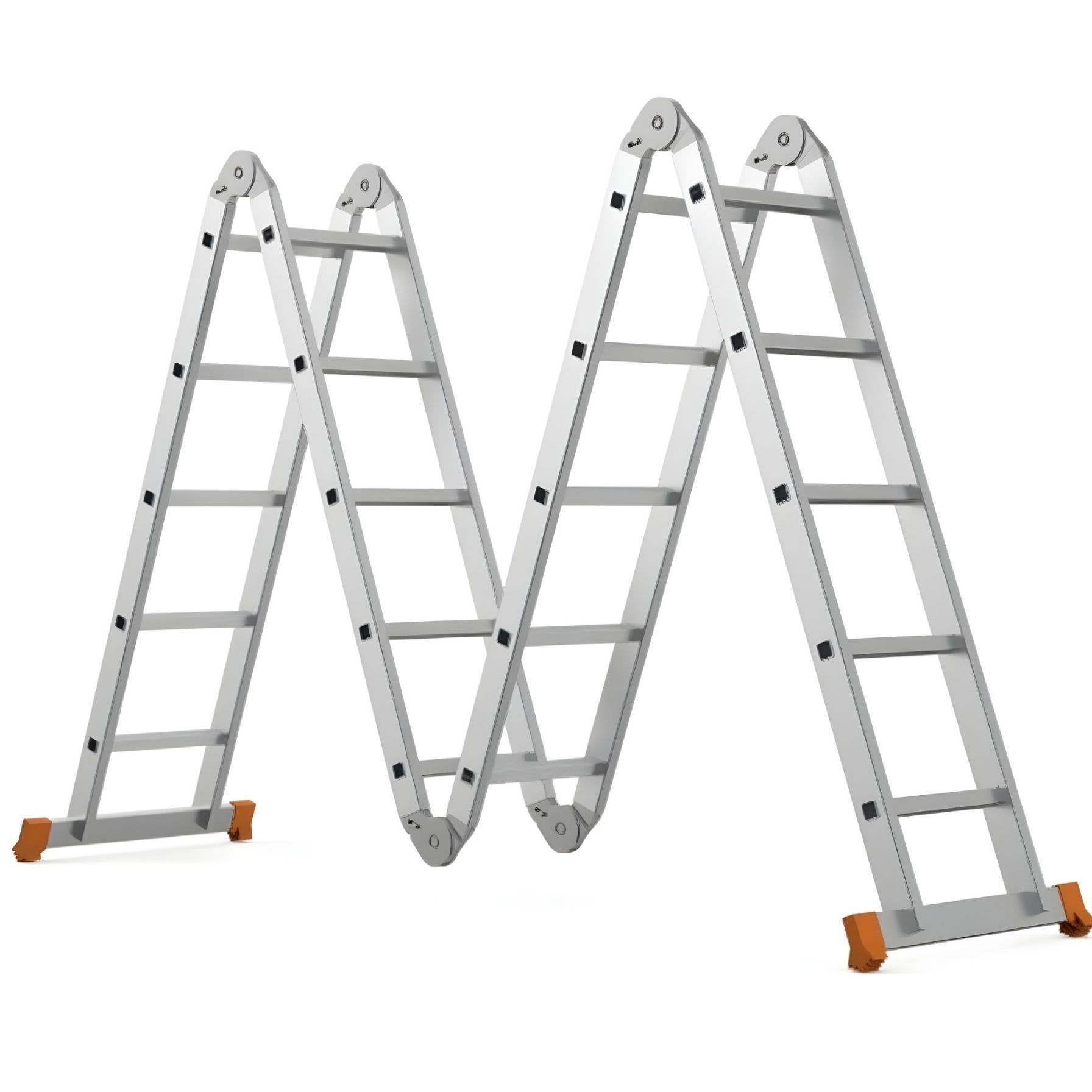 Saraylı Çok Amaçlı Fonksiyonel Alüminyum Akrobat Merdiven 4x5 Basamaklı | 560–588 cm Çok Amaçlı Merdiven