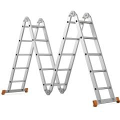 Saraylı Çok Amaçlı Fonksiyonel Alüminyum Akrobat Merdiven 4x5 Basamaklı | 560–588 cm Çok Amaçlı Merdiven