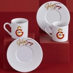 Neva Galatasaray Klasik Logo 2’li Kahve Fincan Takımış
