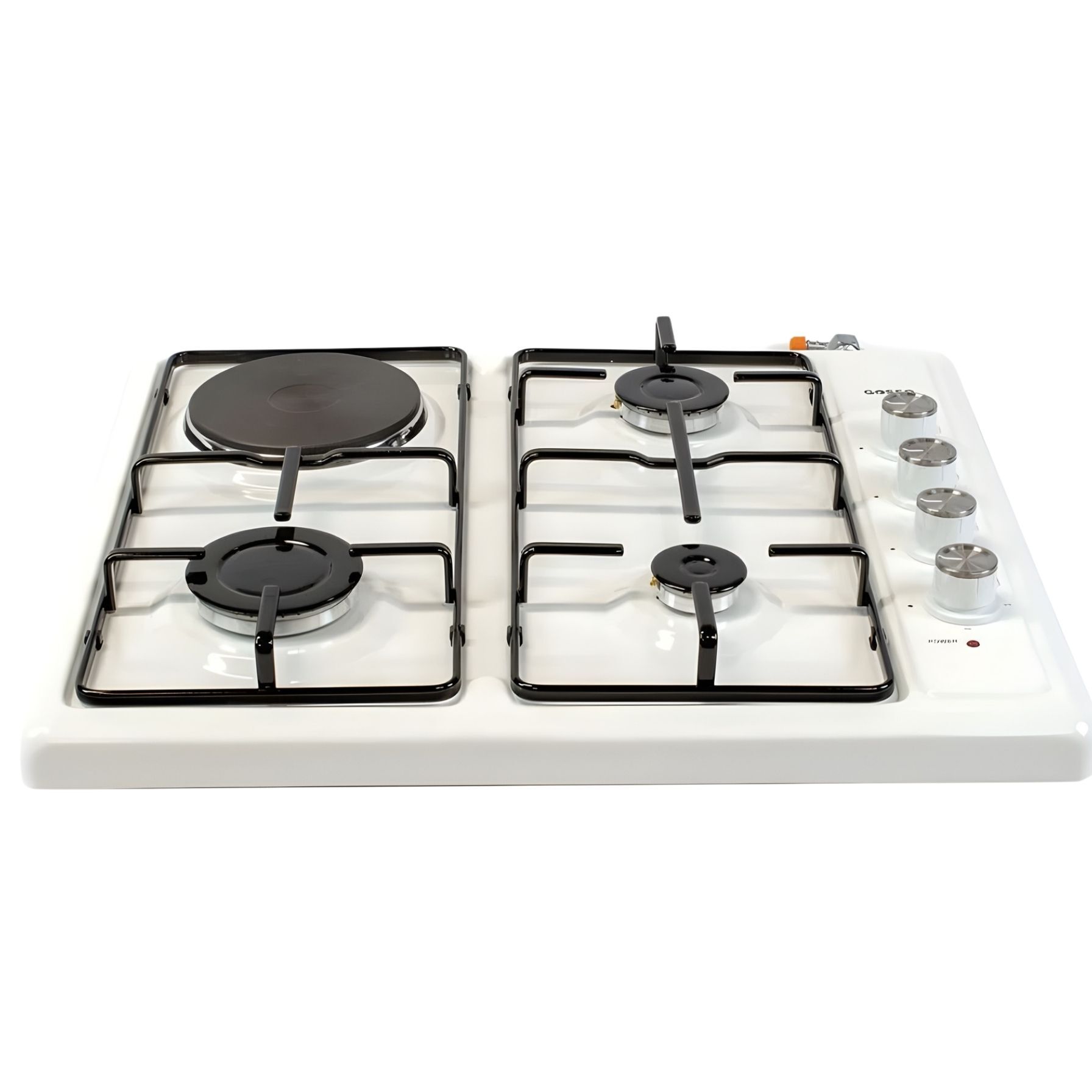 Gosso 3535 3 Gözü Gazlı 1 Gözü Elektrikli Beyaz Set Üstü Ocak