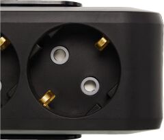 Viko Uzatma Siyah Viko Multi-let 2'li 2 Metre Topraklı Çocuk Korumalı Grup Priz