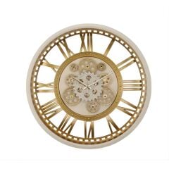 Galaxy Çarklı Gold Rakam Krem Saat CRK-843-AC