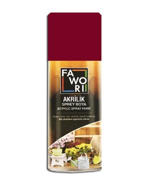 Fawori Akrilik Sprey Boya 400 ml Bordo
