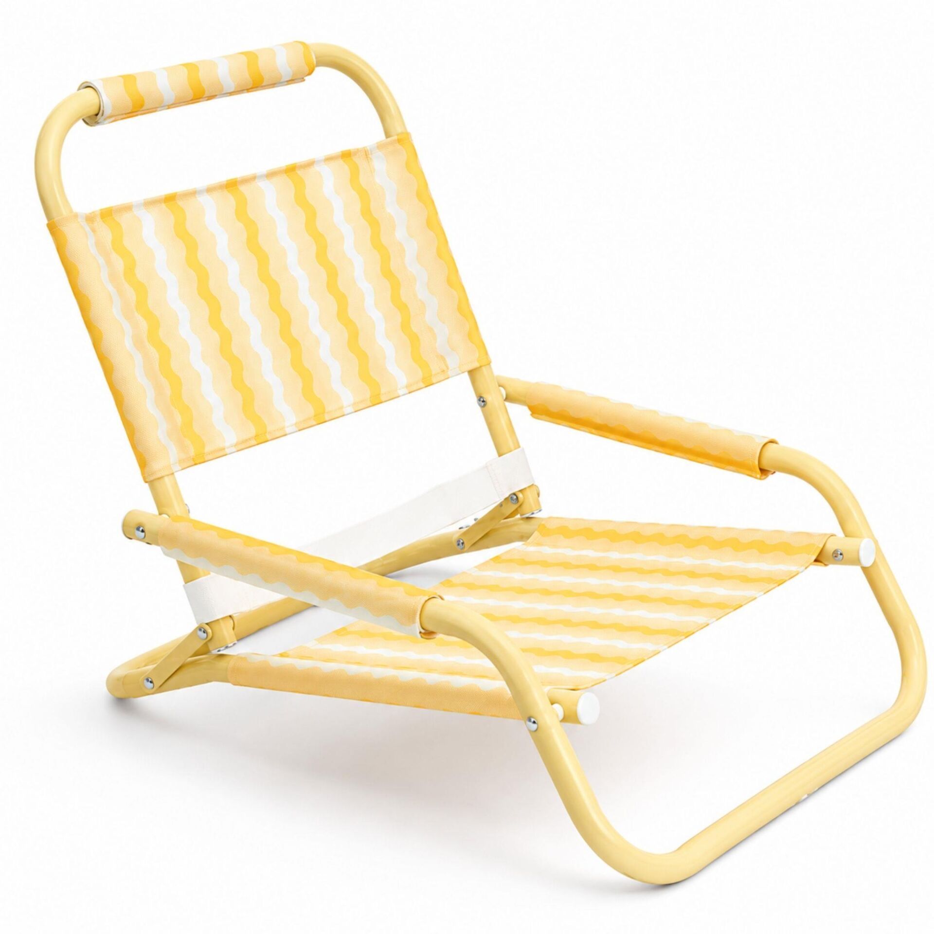 FLAMINGUEO ALCAK KATLANABILIR PLAJ SANDALYESI-BAMBINA YELLOW