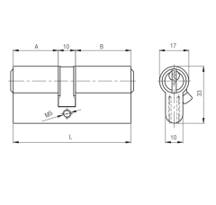 Kale Kilit 164 GNC Barel 90 mm