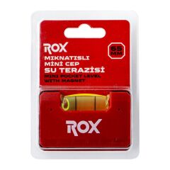 Rox Mıknatıslı Mini Cep Su Terazisi 65 mm