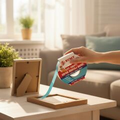 BUMY Çift Taraflı Köpük Montaj Bandı 10MM X10MT Beyaz